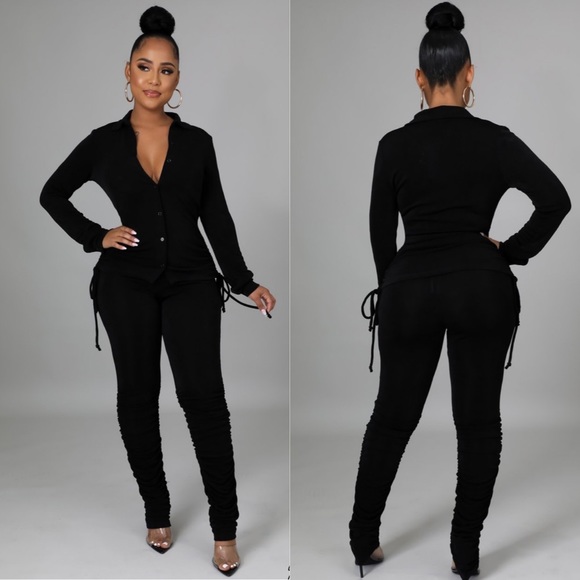 Scrunched Pants Set - Picture 1 of 1